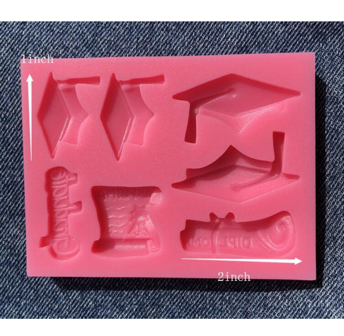 Graduation hat mould sugar craft fondant cake decorating mould