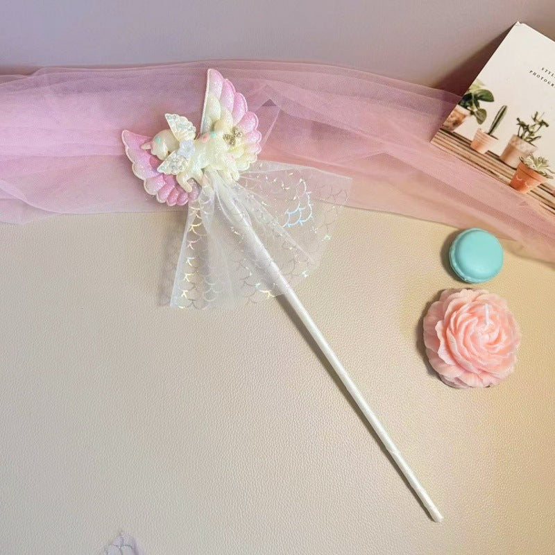 mermaid tail headband with seashells for kids