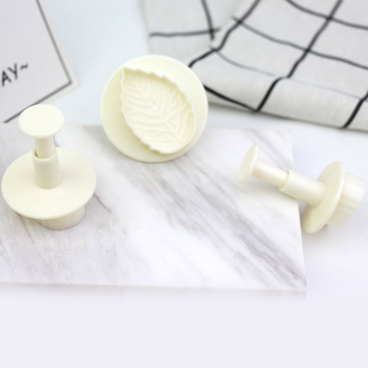 Fondant Rose Leaf Plunger Cake Cutter Sugarcraft cutters