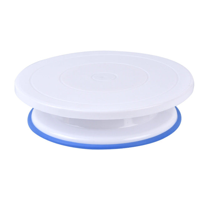 Plastic Revolving Cake Stand Decorating Kit Display Stand Cake Tools Accessories Rotating Cake Turntable Server
