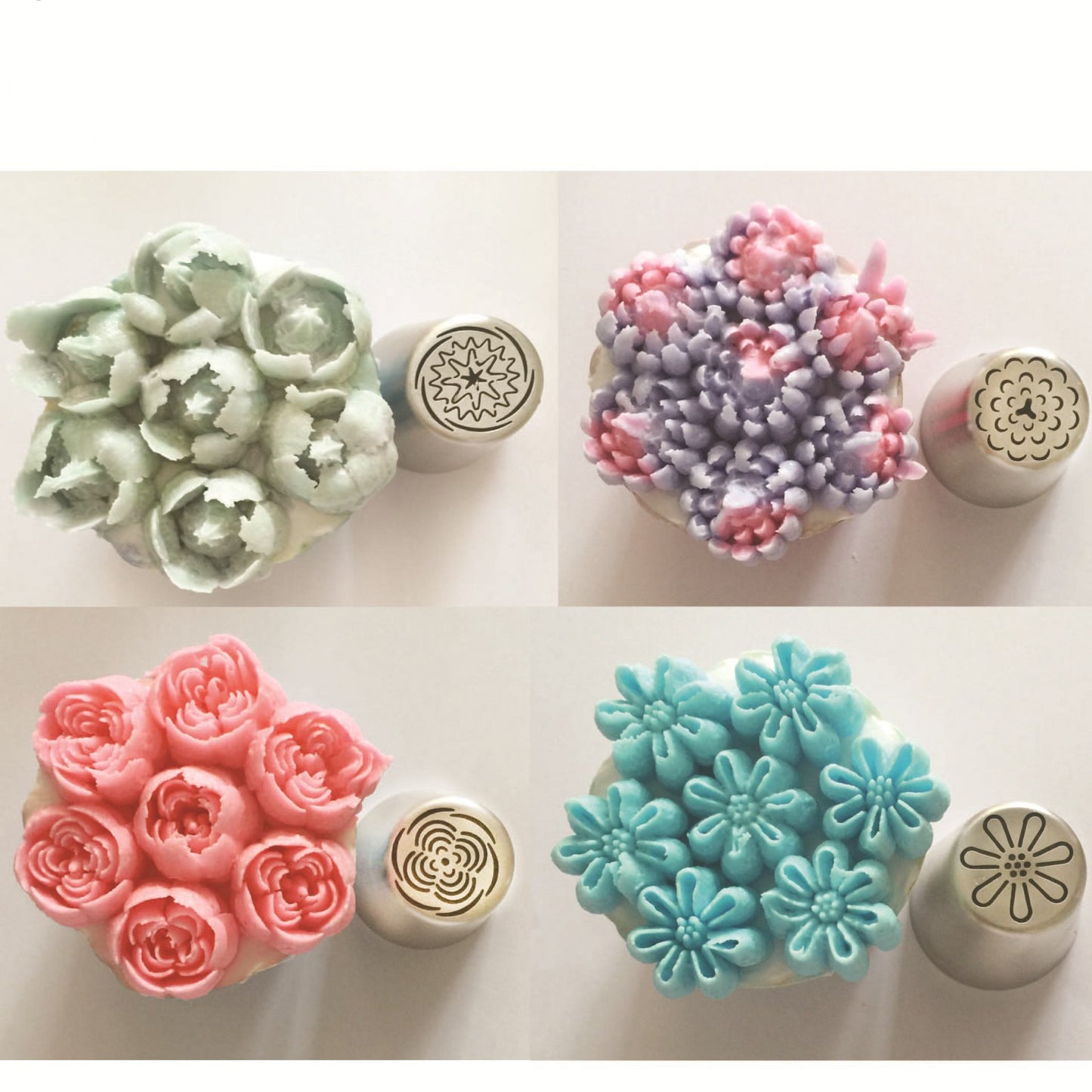Stainless Steel Russian Nozzles Cake Decorating Icing piping tips Large Cake Nozzles seamless stainless steel pastry nozzles