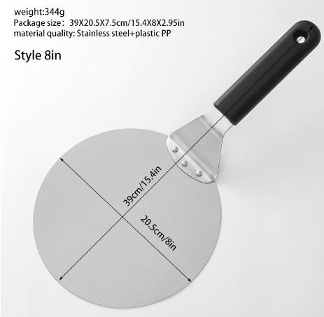 8,10,12 Inch Stainless Steel Pizza Shovel
