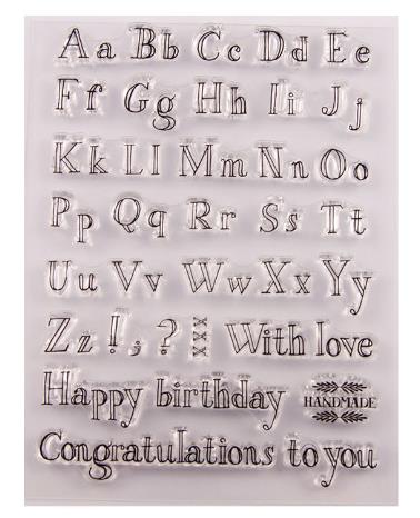 DIY alphabet stamp emboss cutter cake embosser