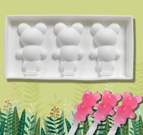 Christmas tree 4 hole new popsicle Silicone Mold