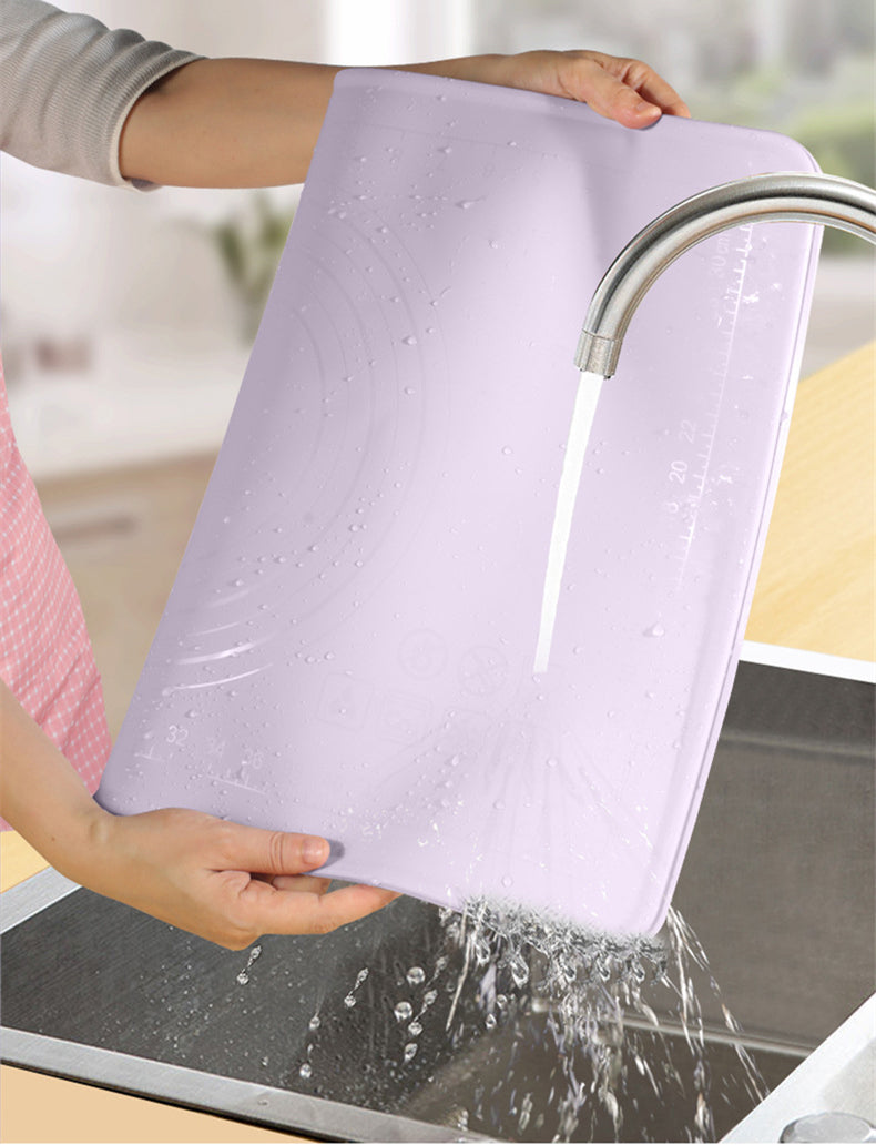 BESTquality Silicone baking mat Silicone dough rolling mat heat resistant silicone kneading mat with edge