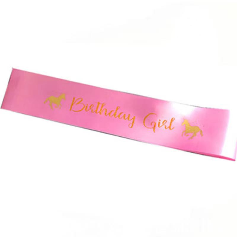 Children birthday unicorn sash