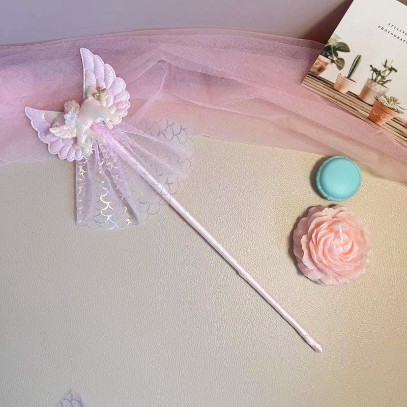 mermaid tail headband with seashells for kids