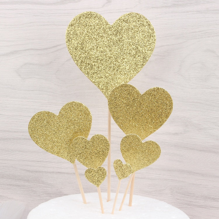 Heart shape cake topper for valentines day wedding party
