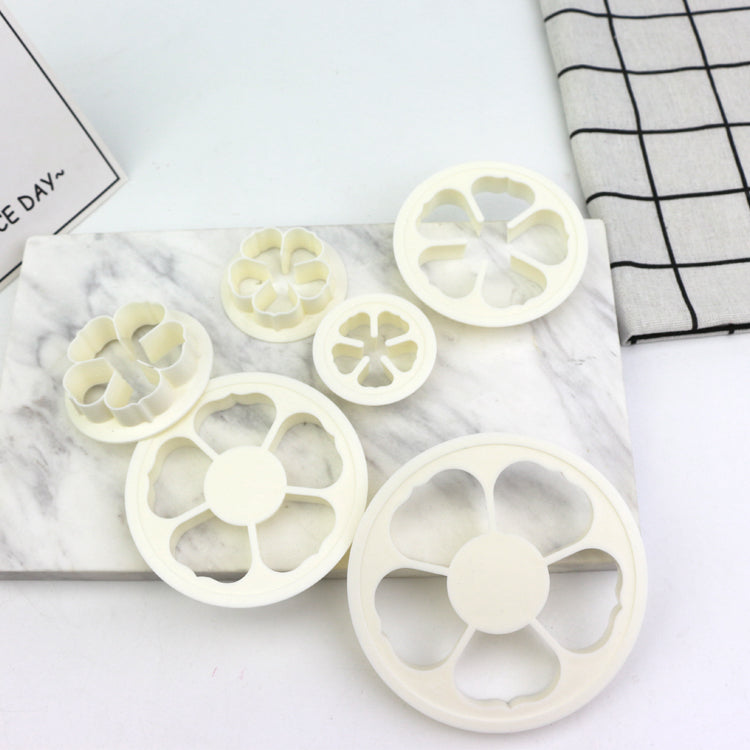 Rose Flower Cookie Mould Gum Paste Plastic Cutter