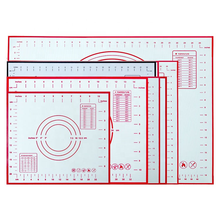 BPA Free 40*60cm Non-slip silicone mat with edge rolling mat