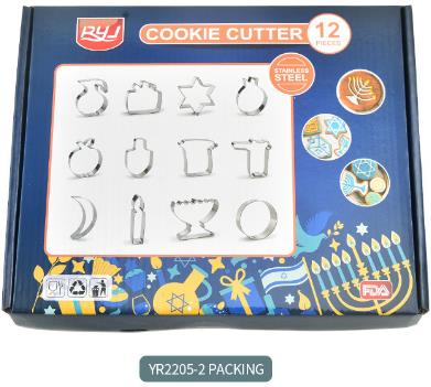 Hot Selling 24 pcs 430 Stainless Steel christmas cookie cutter set biscuit mold