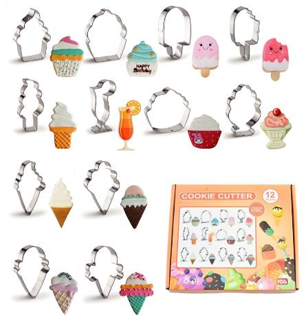 Hot Selling 24 pcs 430 Stainless Steel christmas cookie cutter set biscuit mold