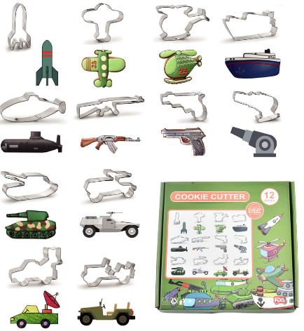 Hot Selling 24 pcs 430 Stainless Steel christmas cookie cutter set biscuit mold
