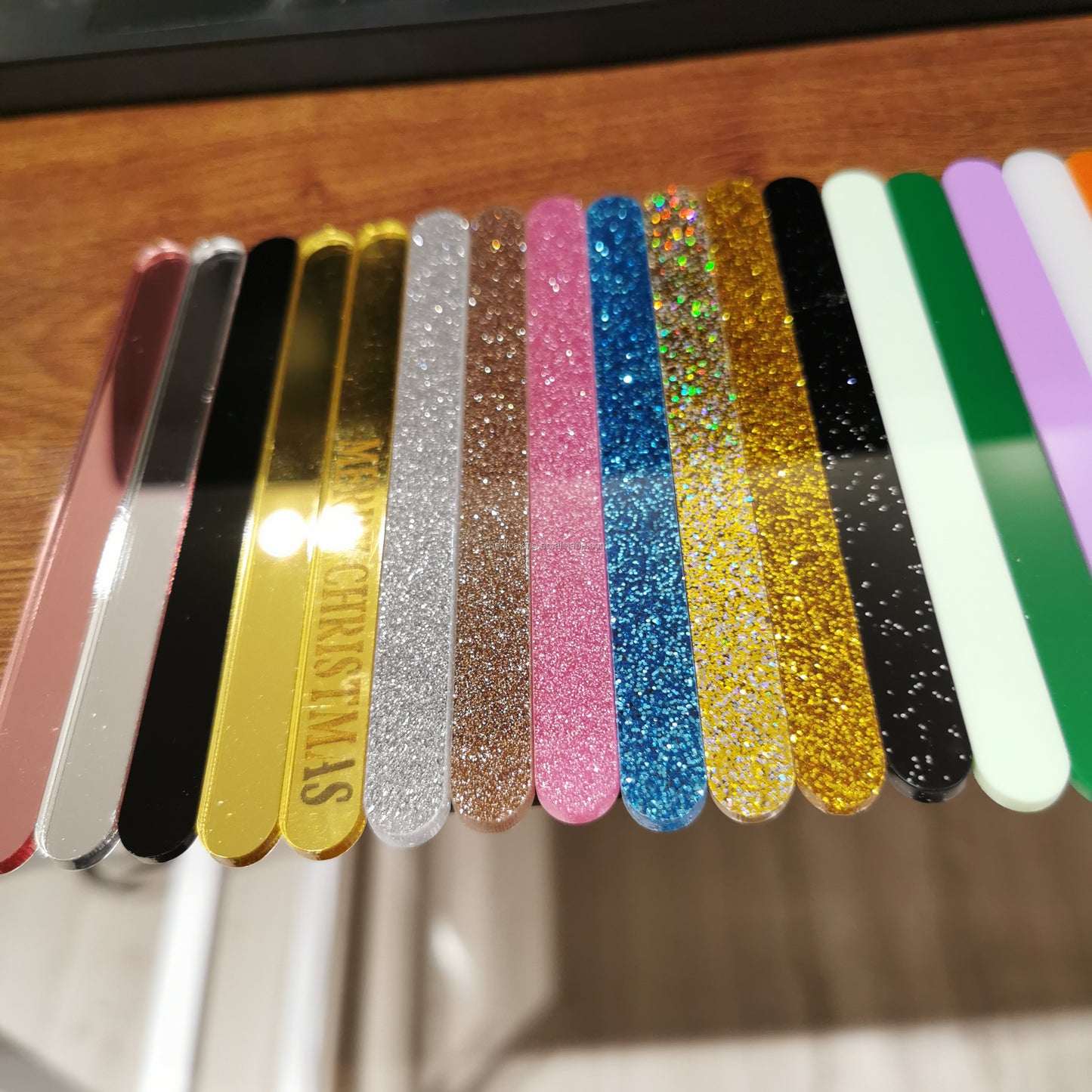 Glitter acrylic sticks popsicle stick