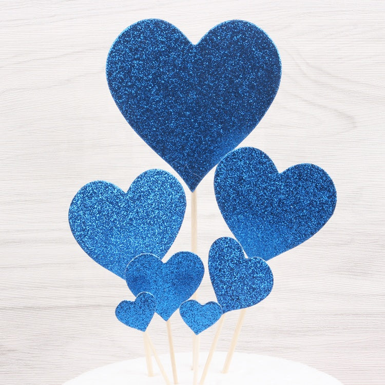 Heart shape cake topper for valentines day wedding party