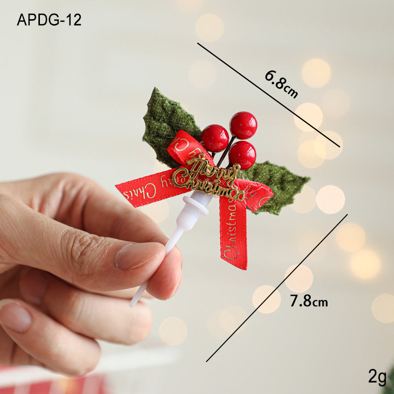 Christmas cake decoration Santa Claus Snowman deer wreath