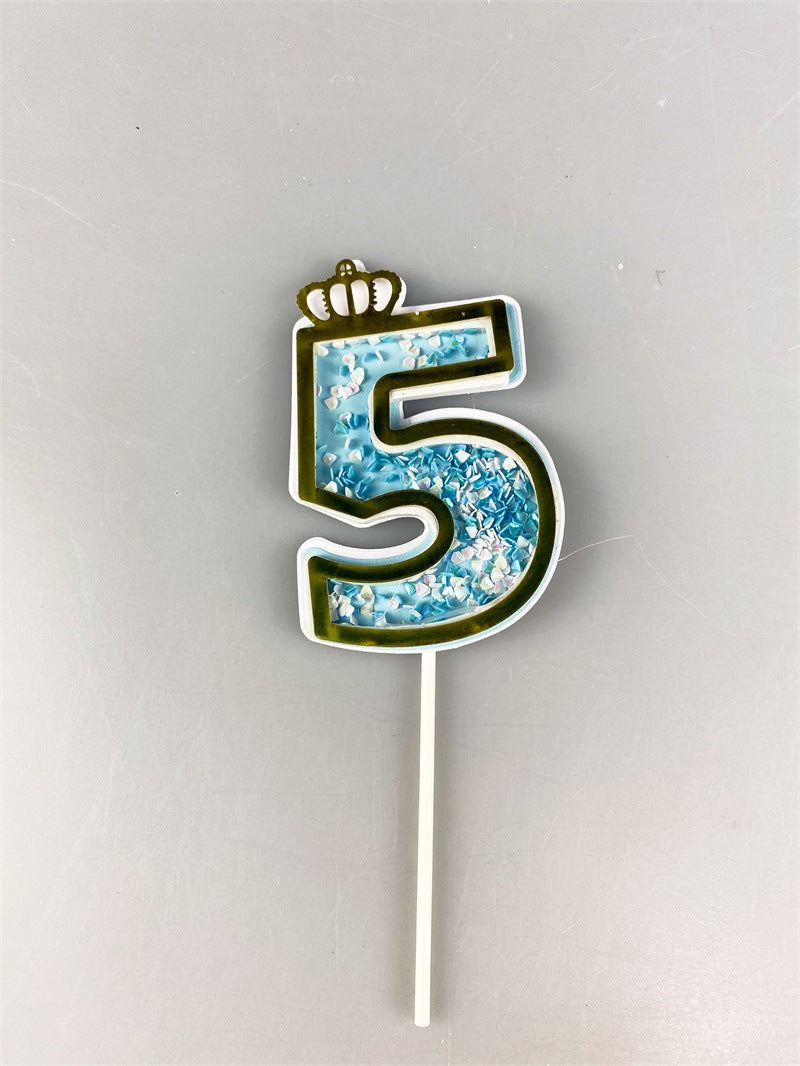 numbers 0-9 cake toppers, cake card