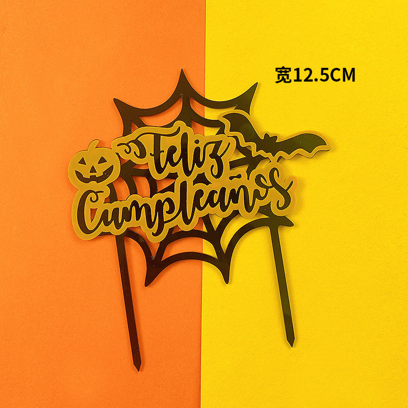 Spanish Halloween cake toppers