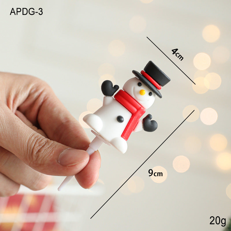 Christmas cake decoration Santa Claus Snowman deer wreath