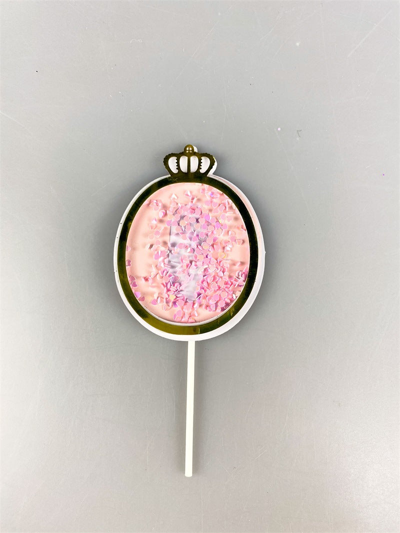 numbers 0-9 cake toppers, cake card