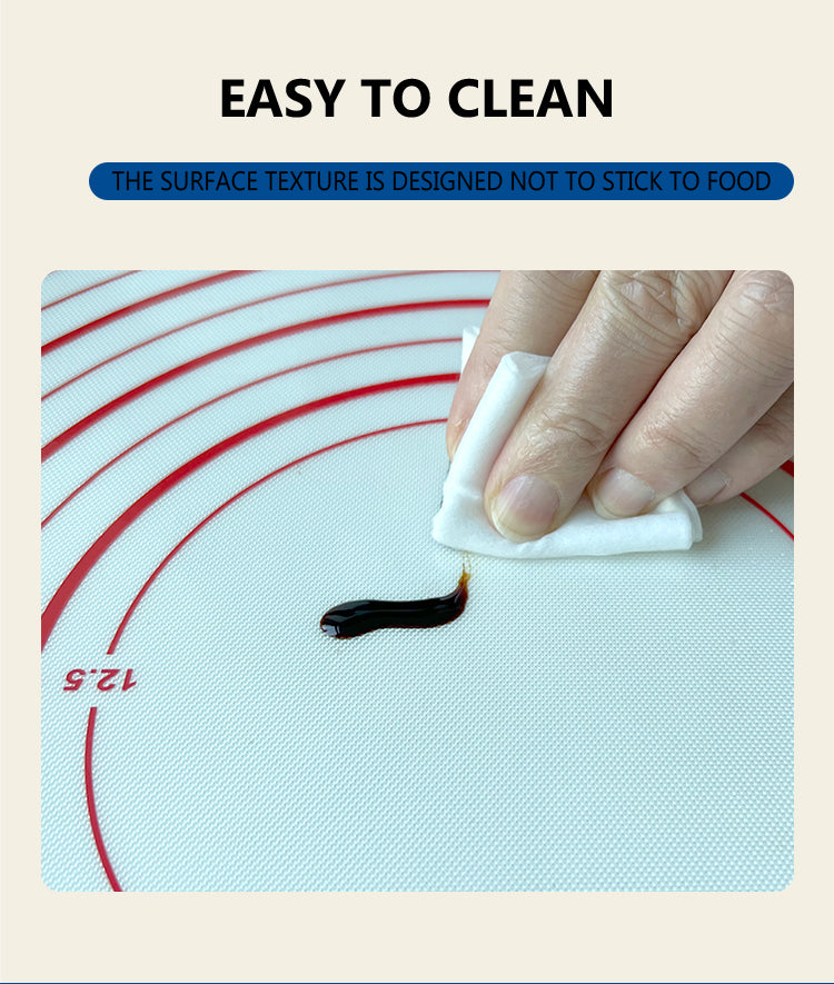 BPA Free 40*60cm Non-slip silicone mat with edge rolling mat