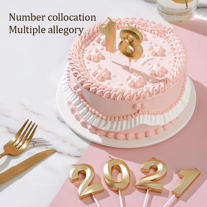 Birthday digital candle cake decoration party supplies