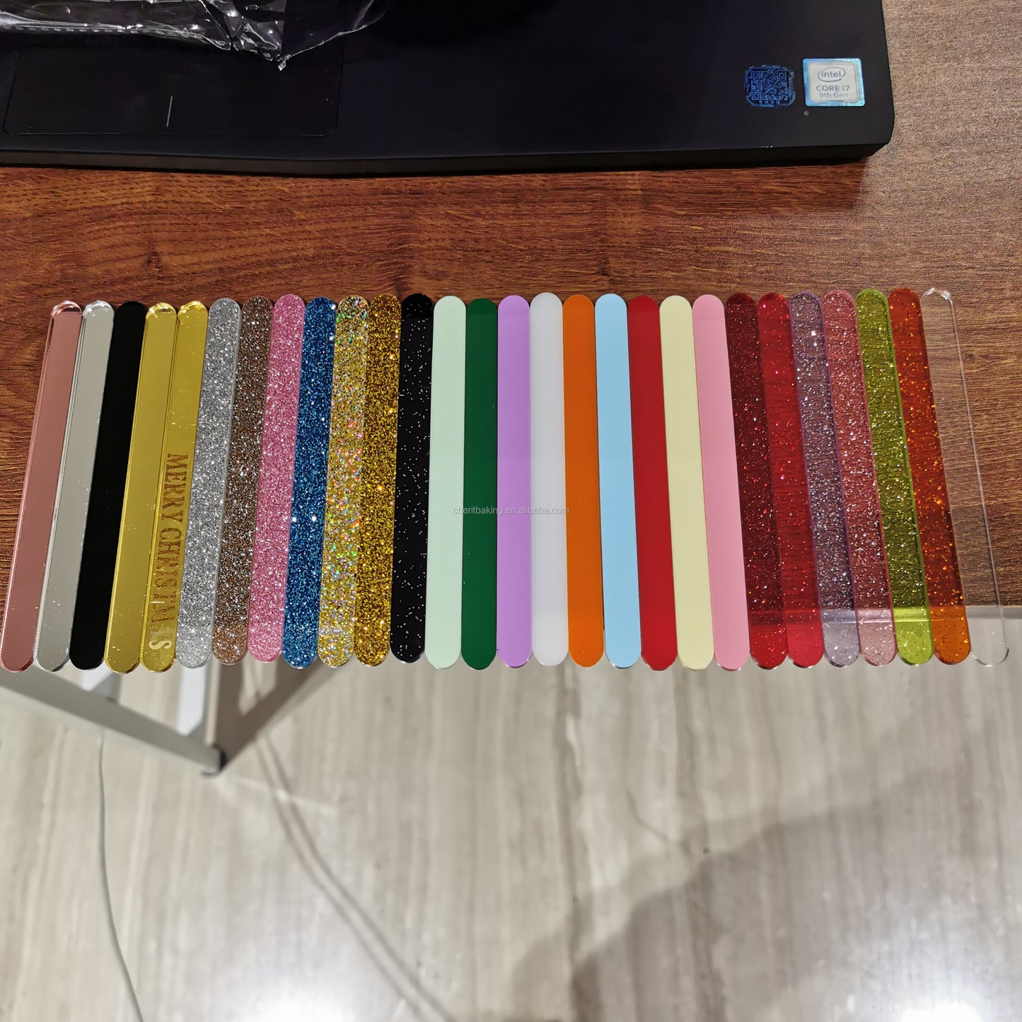 Glitter acrylic sticks popsicle stick