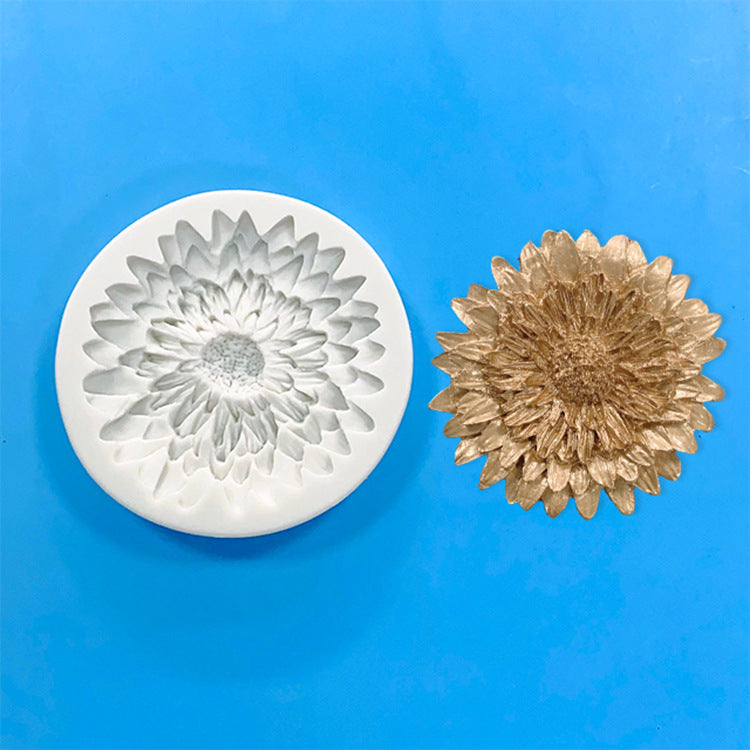 Multi daisy flower silicone mold fondant cake decorating molds