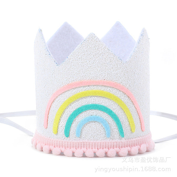 Children birthday rainbow hats