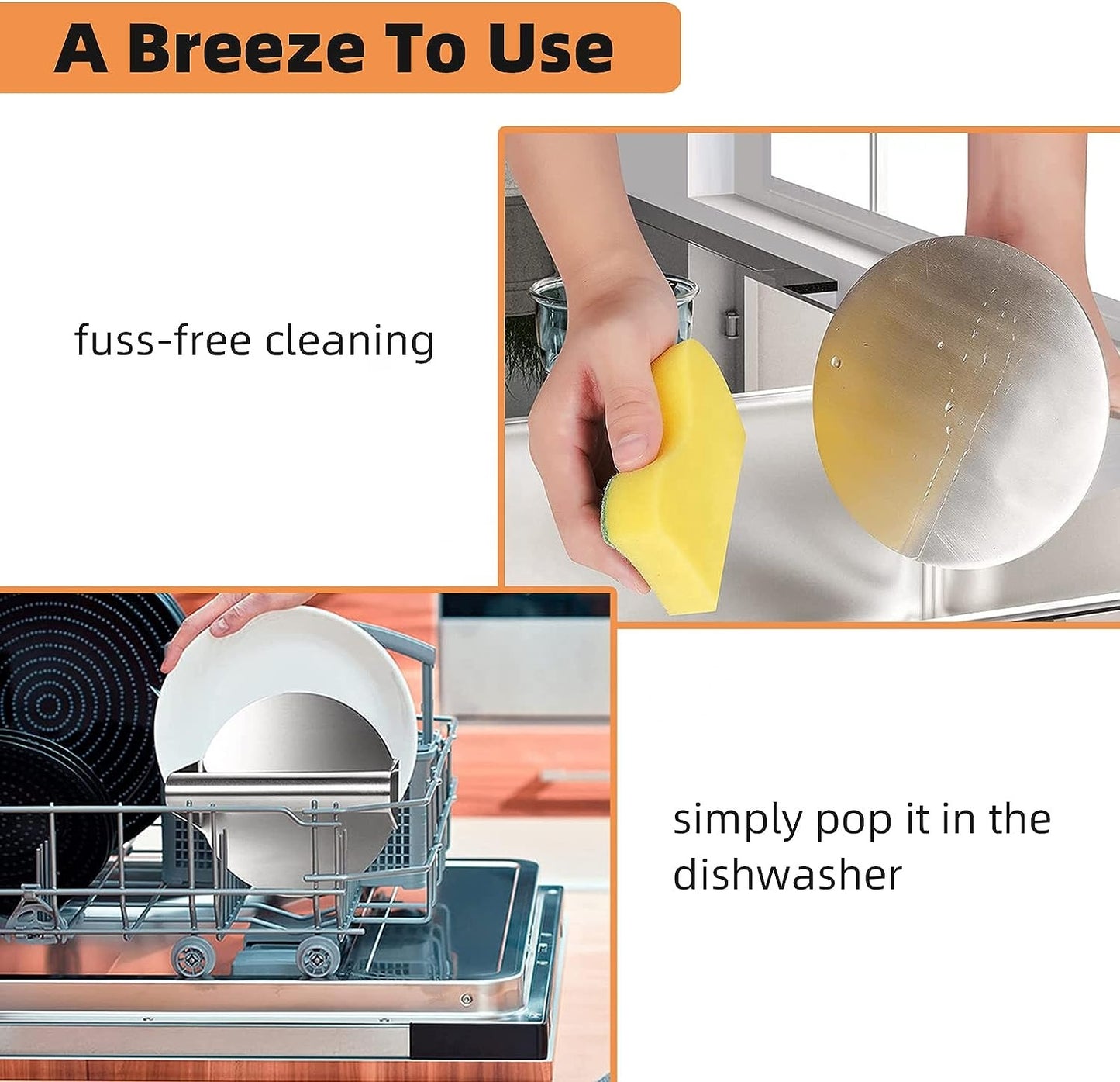 Stainless Steel Smash Burger Press for Grilling Meat Patty