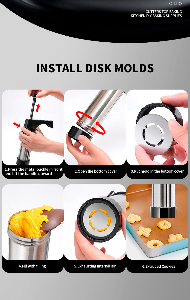 Manual cookie press machine biscuit machine