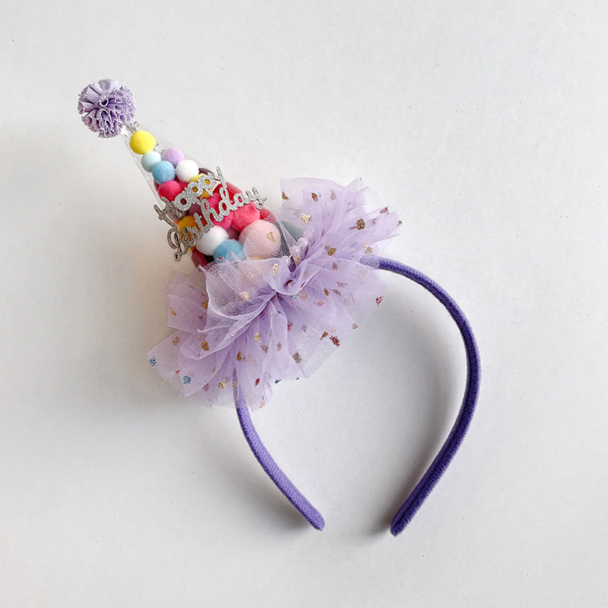 Birthday headband hat kid's birthday crown hair clip