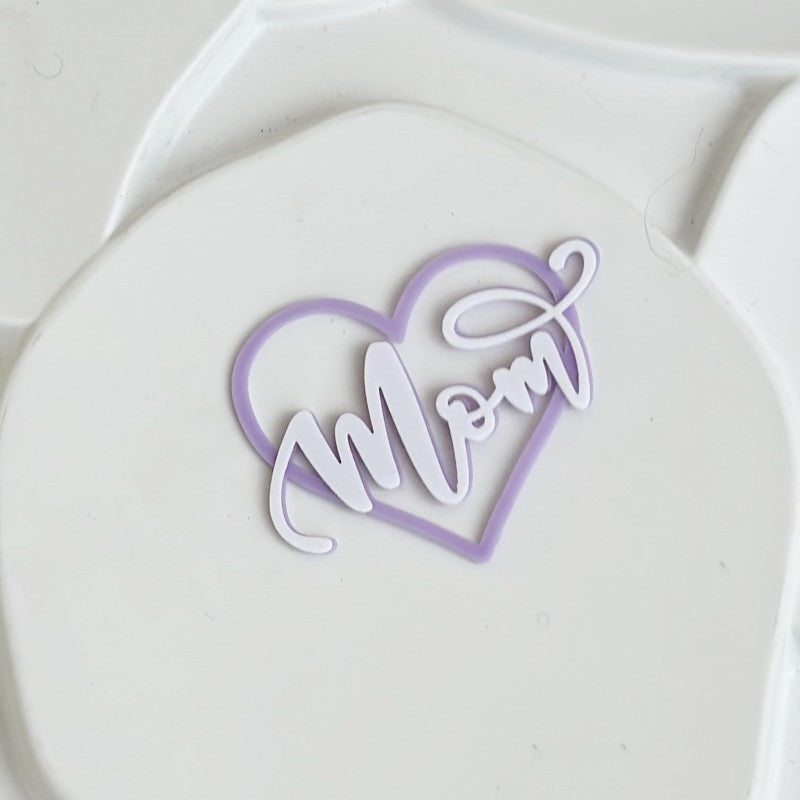 Mother's Day acrylic cake toppers for cupcakes