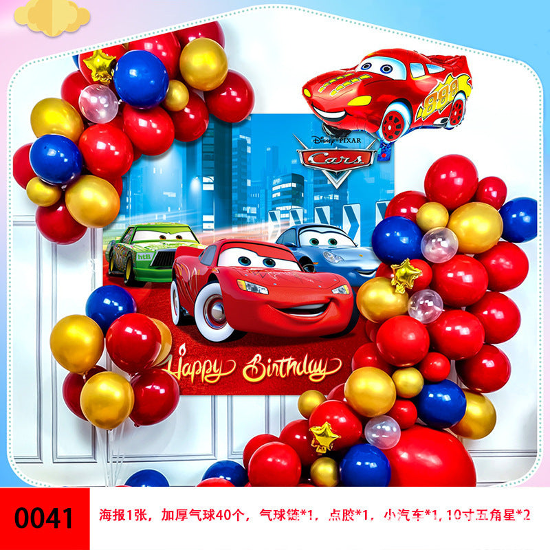 Children Diy Birthday Banner Confetti Birthday Balloon Set