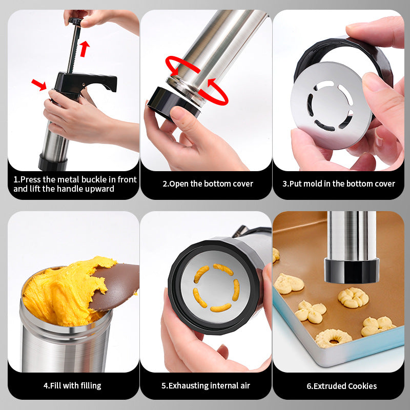 Manual cookie press machine biscuit machine