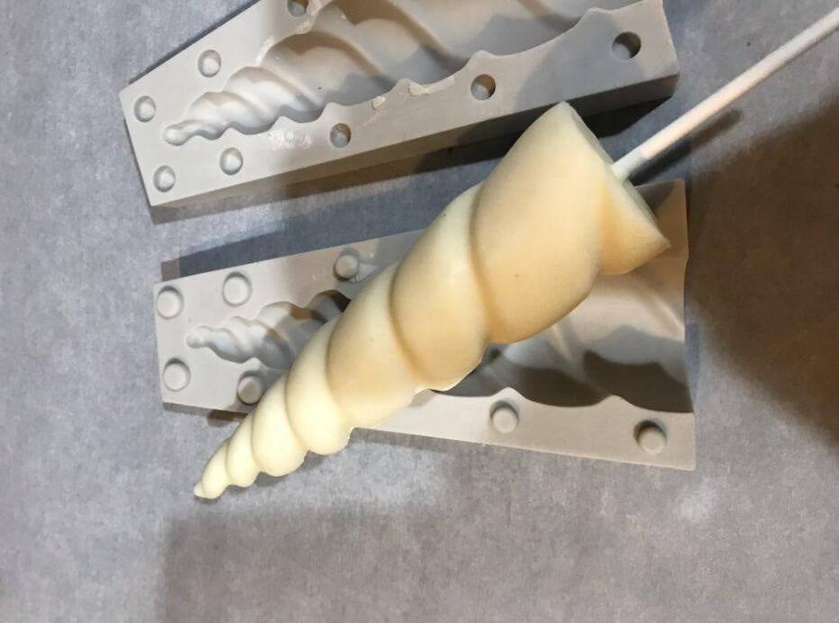 6 inch 3D unicorn horn Silicone mold