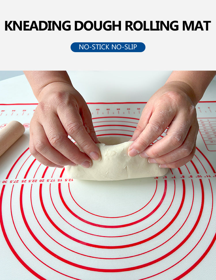 BPA Free 40*60cm Non-slip silicone mat with edge rolling mat
