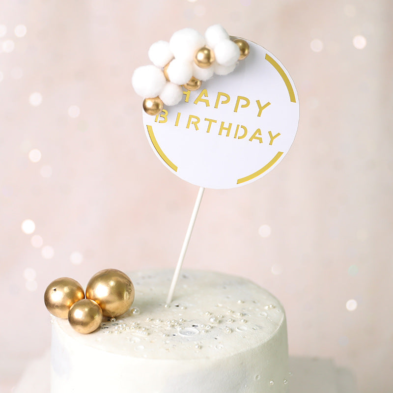Happy birthday Cake Decor DIY Paper Cake Toppers