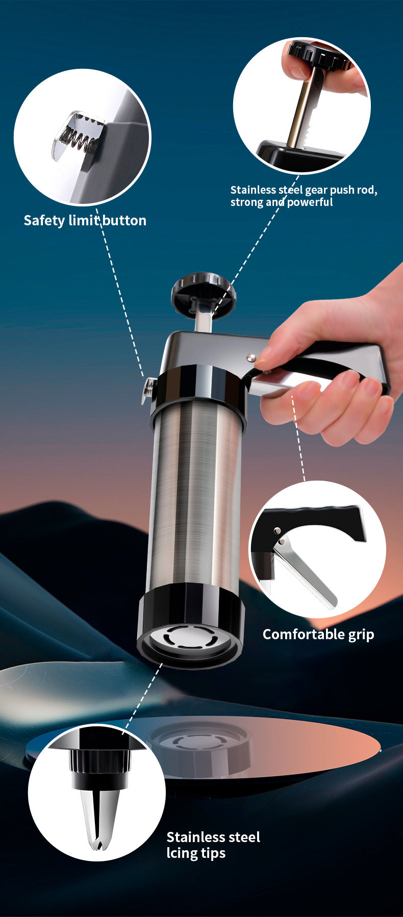 Manual cookie press machine biscuit machine