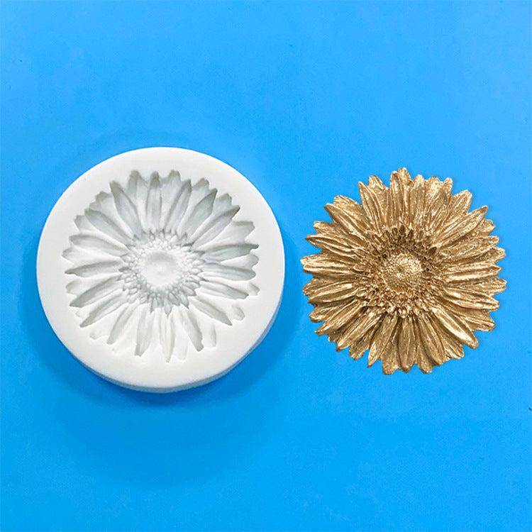 Multi daisy flower silicone mold fondant cake decorating molds