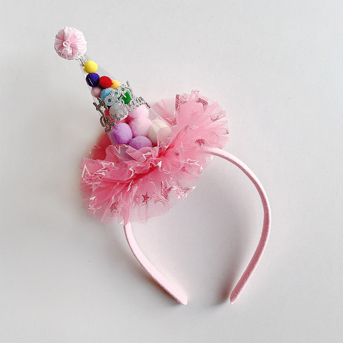 Birthday headband hat kid's birthday crown hair clip