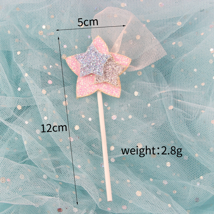 Star shaped cake toppers for kids