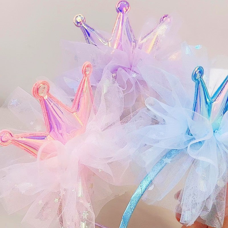 Children birthday crown headband