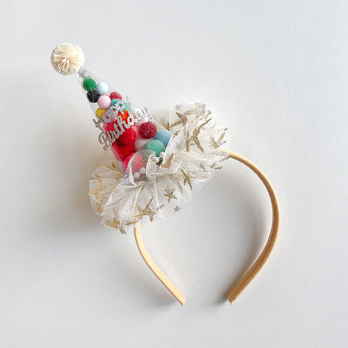 Birthday headband hat kid's birthday crown hair clip