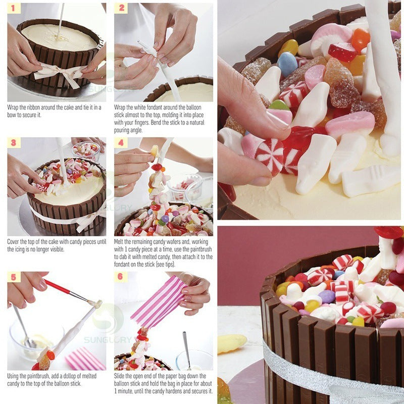 New Anti-Gravity Pouring Cake Kit pastry tools