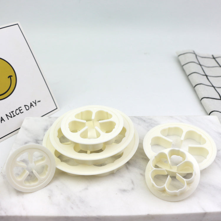 Rose Flower Cookie Mould Gum Paste Plastic Cutter