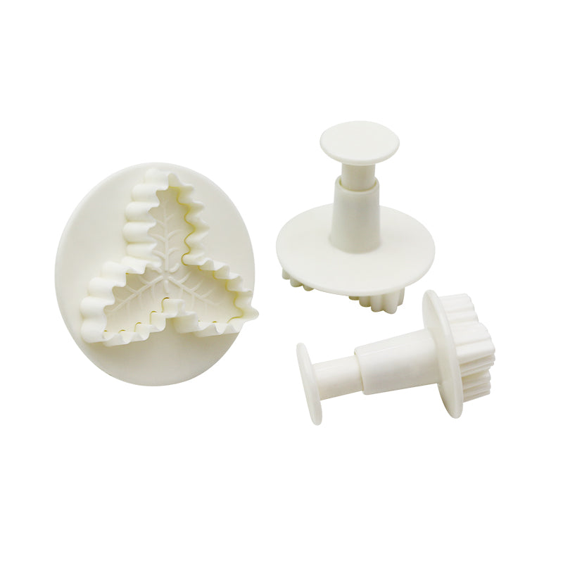 Fondant Rose Leaf Plunger Cake Cutter Sugarcraft cutters