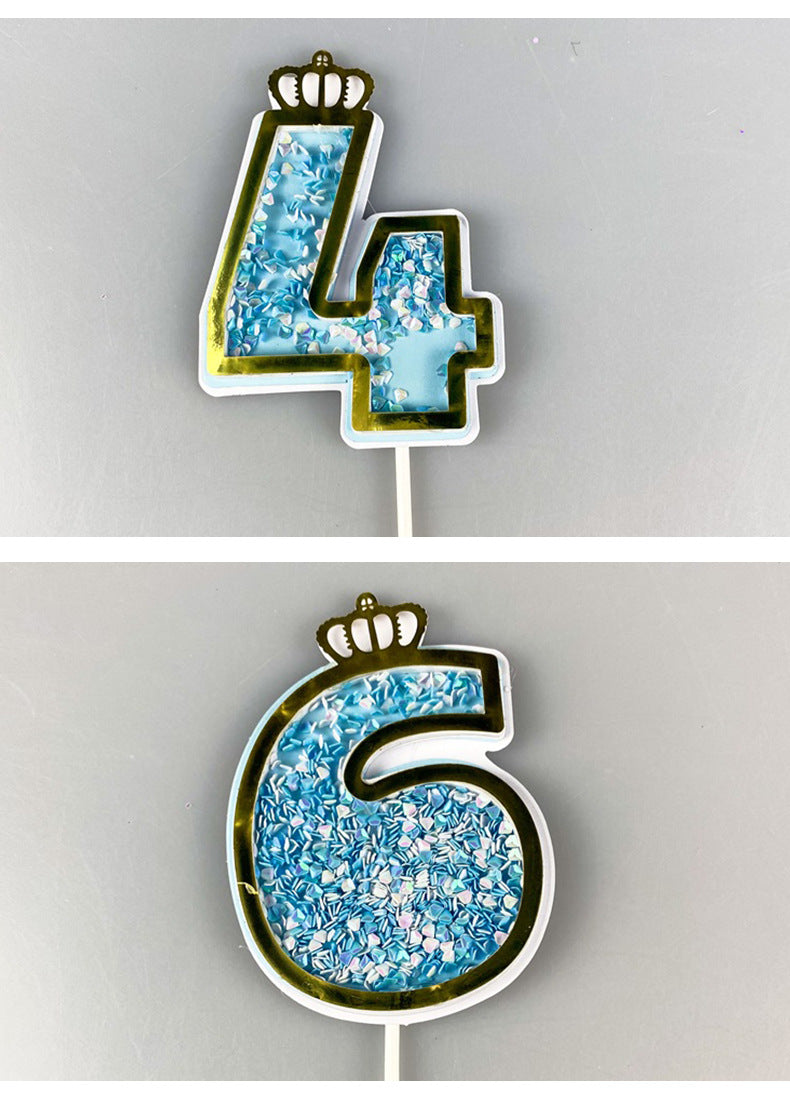 numbers 0-9 cake toppers, cake card