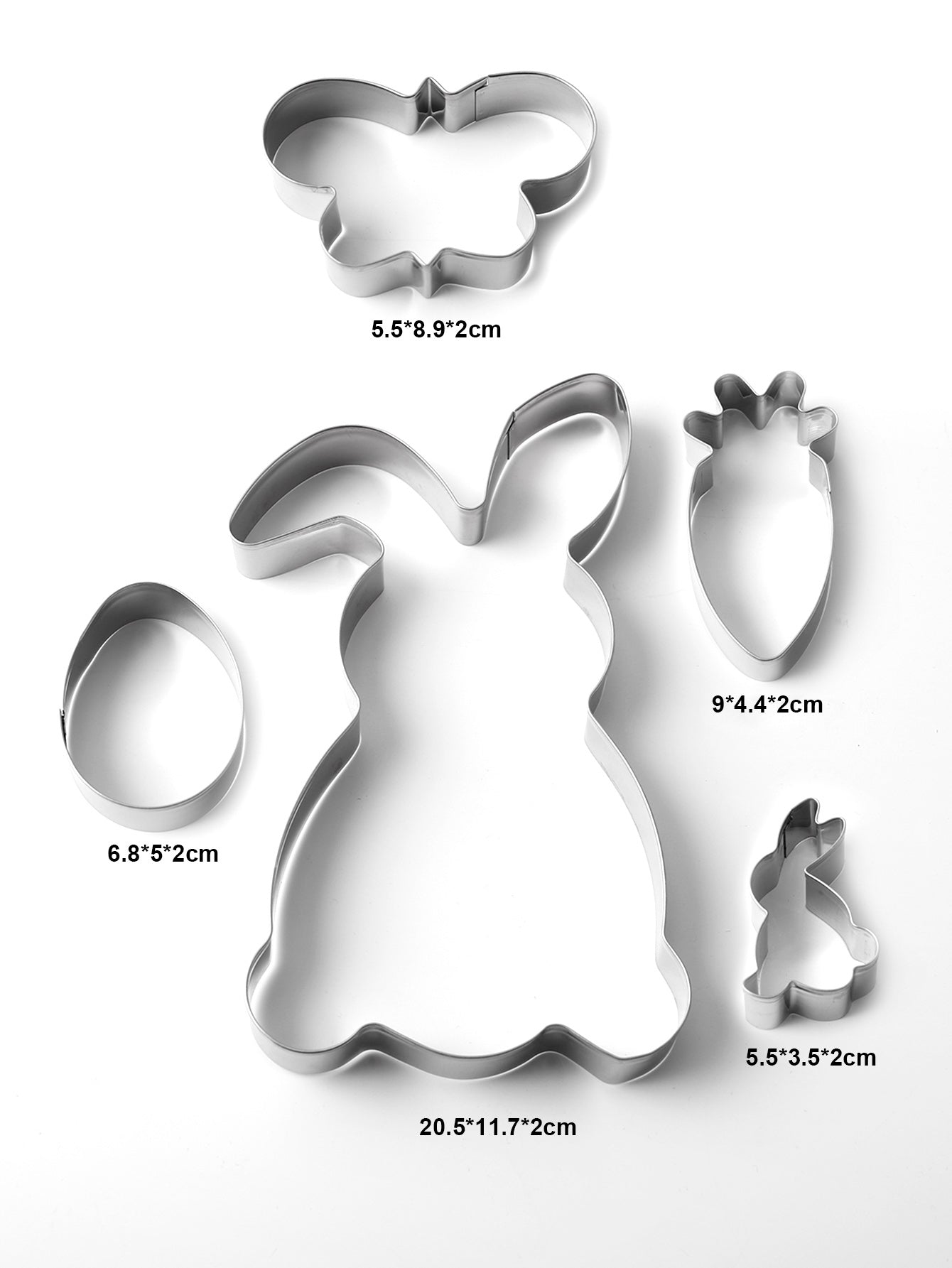 5Pcs Easter biscuit cookie cutter
