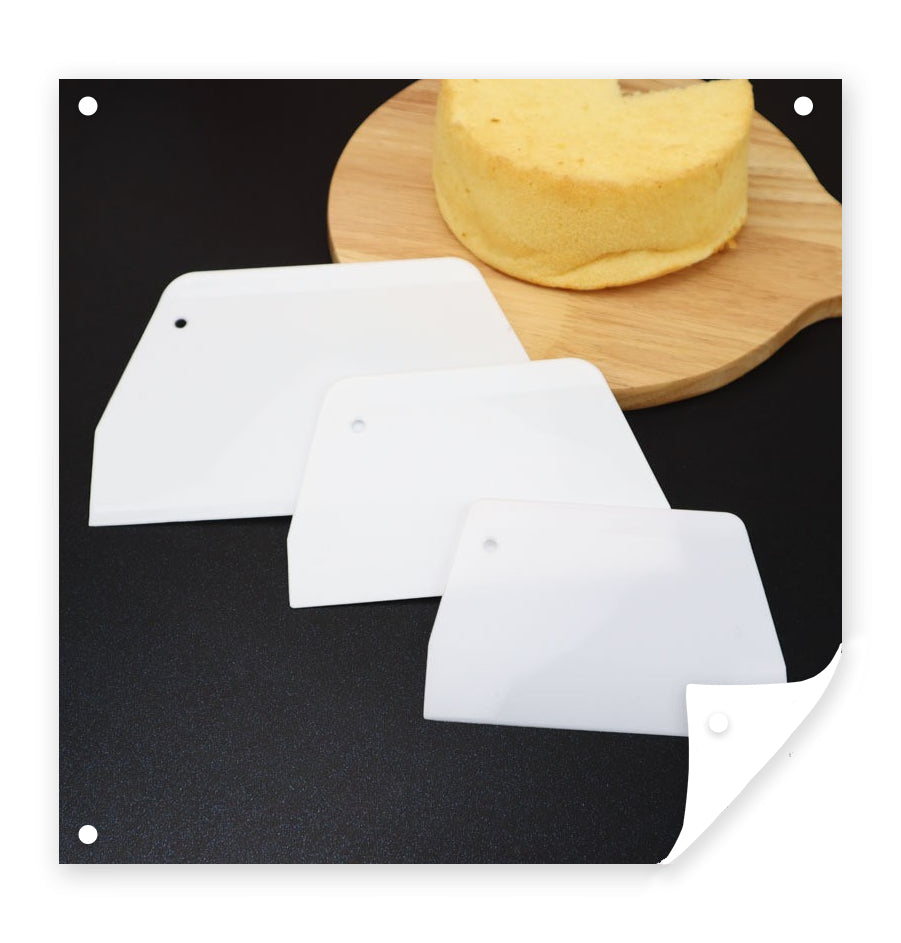 Reposteria Food Grade Multi-sized PP Cake Scraper Bread Dough Cutter Pastry Smoother